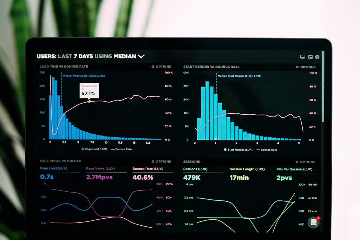 A sales professional reviewing buying intent data on a laptop dashboard
