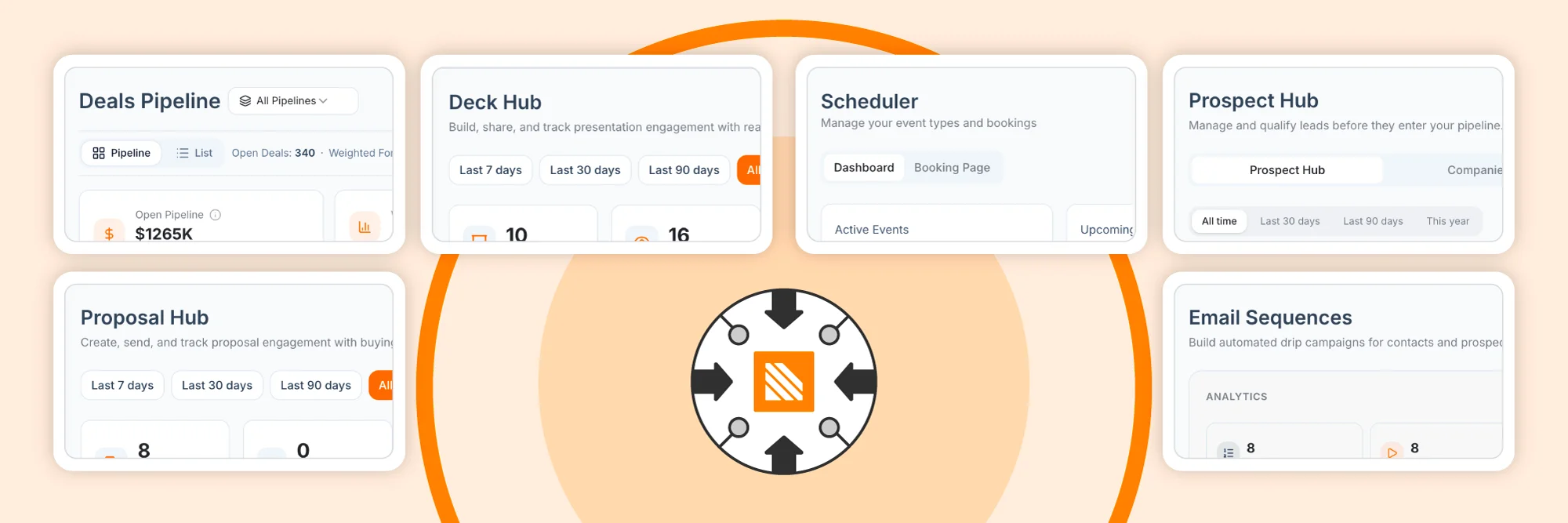 Empiraa Signal — Prospect Hub, Deals Pipeline, Proposal Hub, Deck Hub, Scheduler and Portfolio in one screen